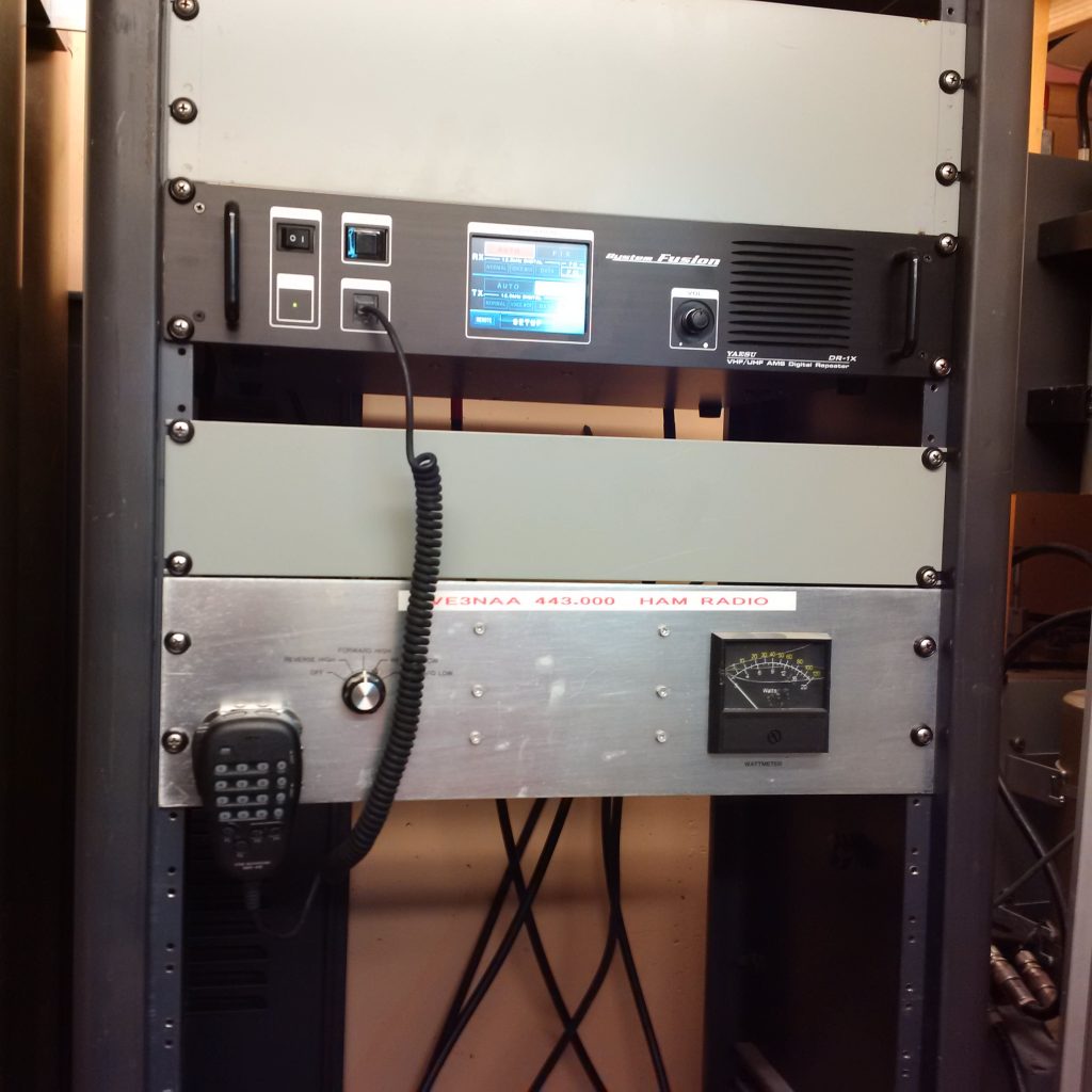 Installation of New Yaesu Fusion Repeaters North Shore ARC