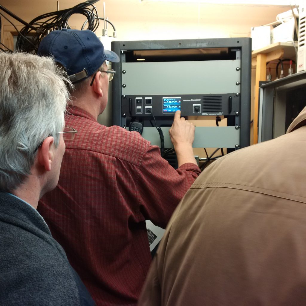 Installation of New Yaesu Fusion Repeaters North Shore ARC