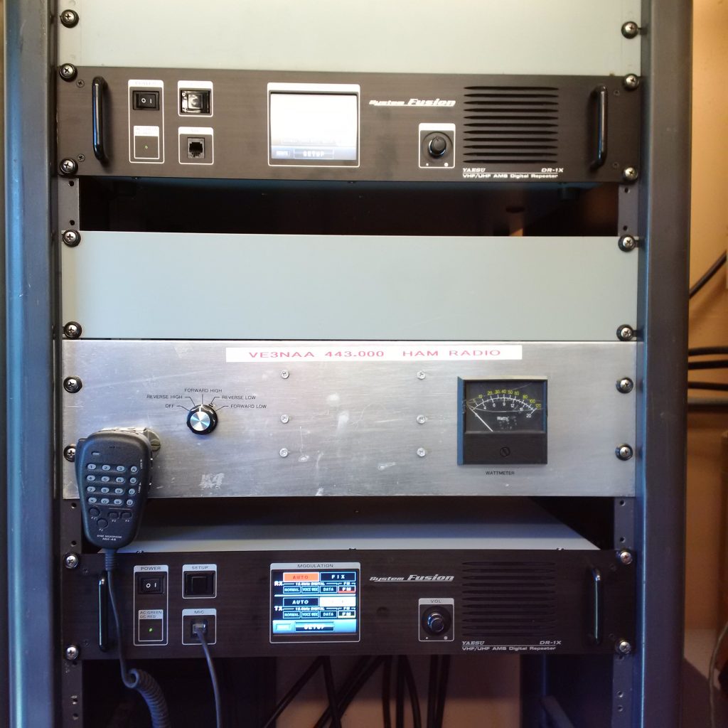 Installation of New Yaesu Fusion Repeaters North Shore ARC