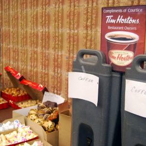 Tim Hortons of Courtice had a great set up this year. We couldn't be more thankful for their support! Lots of great treats for lots of great hams