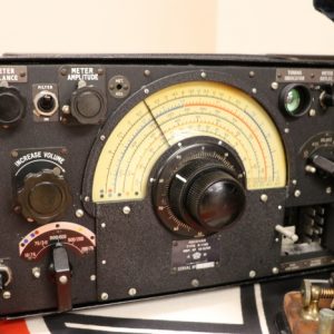 A close-up of the restored Lancaster bomber radio 