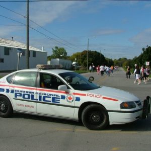 Police helped man the checkpoints with our North Shore volunteers