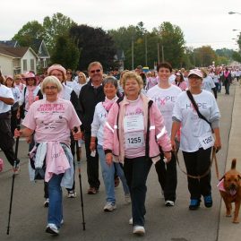 Participants at the Run for the Cure 2009