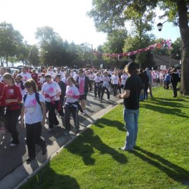 Participants at the Run for the Cure 2012