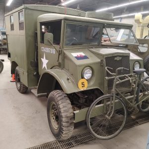 WWII communication vehicle built right here in Oshawa and serial number 00001.